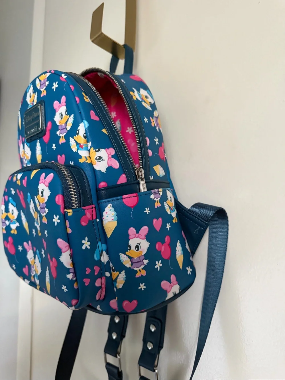 Like New! Daisy & Donald Disney Parks Loungefly Mini Backpack!